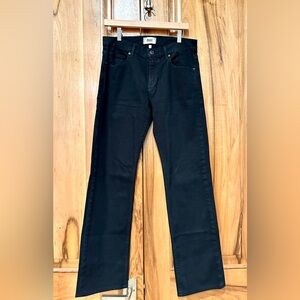 PAIGE - Black Overdye - Doheny XL straight leg jeans - 30